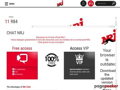 nrj chat.|NRJ: Chat officiel et gratuit, rencontre, dialogue…